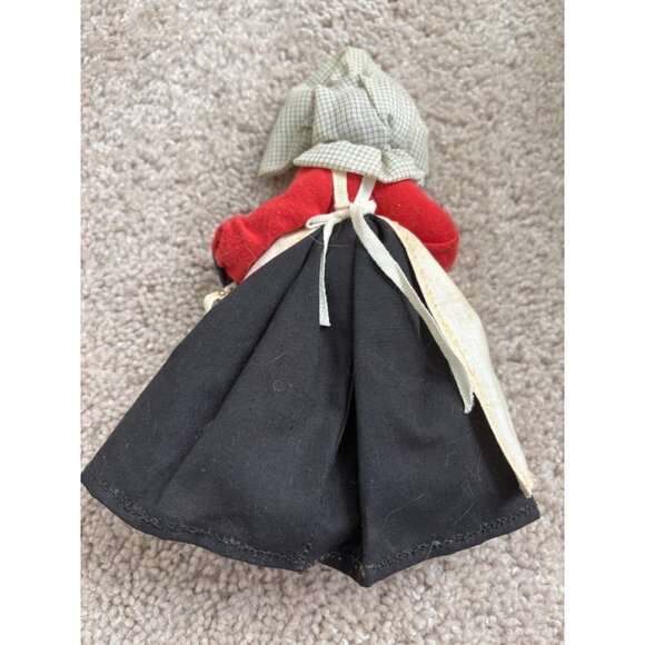 Vintage Cornish Bal Maiden Doll W Bonnet,Apron Shallowpool Handicrafts - Picture 7 of 11